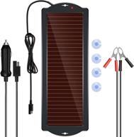 🔋 powiser solar battery charger 12v - efficient solar powered battery maintainer & charger for automotive, motorcycle, boat, marine, rv, trailer, powersports, snowmobile, and more (1.8w amorphous) logo