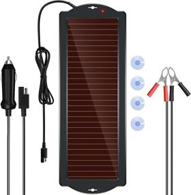 img 4 attached to 🔋 POWISER Solar Battery Charger 12V - Efficient Solar Powered Battery Maintainer & Charger for Automotive, Motorcycle, Boat, Marine, RV, Trailer, Powersports, Snowmobile, and More (1.8W Amorphous)