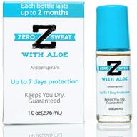 zerosweat aloe antiperspirant deodorant - clinical strength hyperhidrosis treatment, long-lasting 7-day sweat reduction - effective protection against excessive sweating and odor – ideal for men and women logo