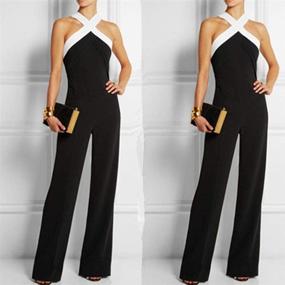 img 2 attached to 👘 Vintage Women's Kimono Jumpsuit: Cocktail Attire for Women