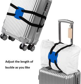 img 4 attached to Luggage Suitcase Hand Free Adjustable Portable