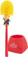 outlandish trump-themed toilet bowl brush: fairly odd novelties base w/holder in vibrant red logo