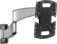 📺 sanus premium full motion tv wall mount: smooth extension, swivel, and tilt for 19-40" tvs - stainless steel finish, low profile bracket - easy 3 step install logo