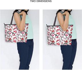 img 3 attached to Tropical Zipper Handles Handbag Shoulder