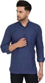 img 4 attached to SKAVIJ Tunic Viscose Short Kurta Men's Clothing and Shirts