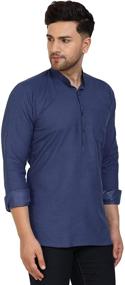 img 1 attached to SKAVIJ Tunic Viscose Short Kurta Men's Clothing and Shirts