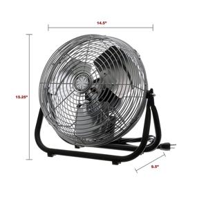 img 1 attached to 🌀 TPI F12-TE 12-Inch Diameter Single Phase Industrial Workstation Floor Fan - 120V