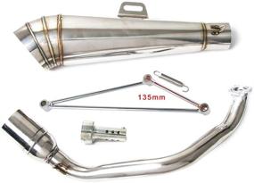 img 3 attached to 🛵 High-Performance Stainless Steel Exhaust System for GY6 125cc/150cc Scooters & Honda Ruckus