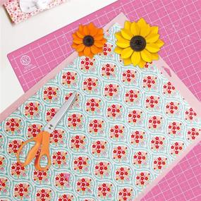 img 1 attached to 🔆 KC GLOBAL A1 (36"x24") Self-Healing Pink Cutting Mat - Sturdy, Reversible, Eco-Friendly, Non-Slip. Premium Desk Mat for Crafters, Quilters, and Hobbyists - Enhanced SEO