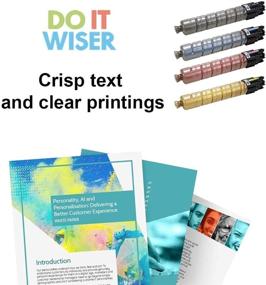 img 2 attached to 🖨️ Do it Wiser 821105 821106 821107 821108 Toner Cartridge Set for Ricoh Aficio SP C440DN SP C430DN - 4 Pack Replacement