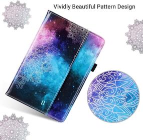 img 3 attached to 🌸 ULAK iPad Mini 2/3 Retina Case - Premium PU Leather Folio Smart Stand Cover, Multi-Angle Viewing, Auto Wake/Sleep, Mandala Flower Design
