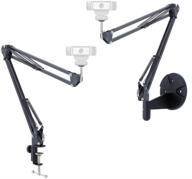 📷 acetaken webcam stand kit: versatile wall mount and clamp arm holder for logitech c920, c920s, c922x, c930e, c925e, and brio logo