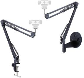 img 4 attached to 📷 Acetaken Webcam Stand Kit: Versatile Wall Mount and Clamp Arm Holder for Logitech C920, C920s, C922x, C930e, C925e, and Brio