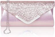 👛 women's evening envelope handbag with sequin shoulder strap - stylish handbags & wallets logo