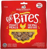 🐶 stella & chewy's freeze-dried raw lil' bites itty bitty beef recipe small breed dog food, 7 oz. bag (chicken) - premium nutrition for small dogs logo