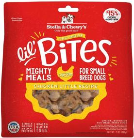 img 4 attached to 🐶 Stella & Chewy's Freeze-Dried Raw Lil' Bites Itty Bitty Beef Recipe Small Breed Dog Food, 7 oz. Bag (Chicken) - Premium Nutrition for Small Dogs