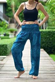 img 1 attached to 👖 Bohotusk Bohemian Girls Harem Elasticated Pants & Capris: Trendy and Comfortable Girls' Clothing