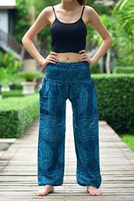 img 3 attached to 👖 Bohotusk Bohemian Girls Harem Elasticated Pants & Capris: Trendy and Comfortable Girls' Clothing
