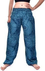 img 4 attached to 👖 Bohotusk Bohemian Girls Harem Elasticated Pants & Capris: Trendy and Comfortable Girls' Clothing