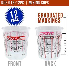img 3 attached to 🎨 Convenient Custom Shop Pack of 12 - 16oz Paint Mixing Cups with Calibrated Ratios & Epoxy Mixing Cups Included