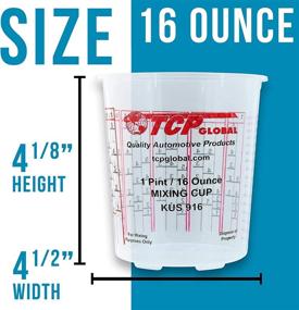 img 2 attached to 🎨 Convenient Custom Shop Pack of 12 - 16oz Paint Mixing Cups with Calibrated Ratios & Epoxy Mixing Cups Included
