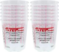 🎨 convenient custom shop pack of 12 - 16oz paint mixing cups with calibrated ratios & epoxy mixing cups included logo
