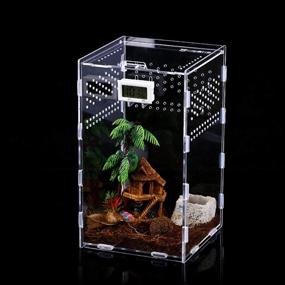 img 2 attached to Balacoo Acrylic Reptile Breeding Box: Transparent Feeding & Terrarium Cage for Insects, Reptiles and Tarantulas