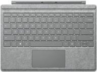 обновленный microsoft qc7-00098 surface pro signature type cover - двуцветный меланж серого цвета для улучшенного seo логотип