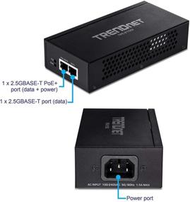 img 3 attached to 2.5G PoE+ Injector by TRENDnet, TPE-215GI - Power over Ethernet (PoE) Converter for 2.5G Port, Supports PoE (15.4W) and PoE+ (30W), 2.5GBASE-T Compliant, Integrated Power Supply, Extends PoE Networking up to 100m (328 ft.)