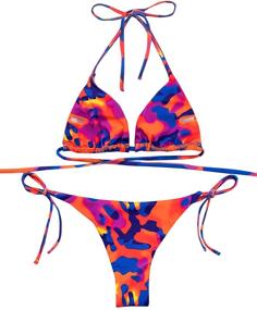 img 3 attached to SOLY HUX Womens Triangle Swimsuits Women's Clothing in Swimsuits & Cover Ups