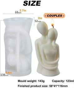 img 3 attached to 🕯️ CEYIKON Candle Molds Silicone- Art Body, 3D Candle Making Mold for DIY Vela, Chocolate, Plaster, Epoxy Resin - A