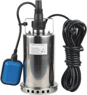 💦 extraup 1hp stainless steel submersible pump - 3000 gph clean water transfer pump for pool, pond, flood, sump логотип
