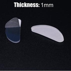 img 3 attached to 👓 20 Pairs White Non-Slip Silicone Nose Pads Adhesive Glasses Pads for Eyeglasses and Sunglasses - 1mm Thickness
