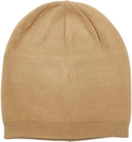 img 2 attached to Wheebo Cashmere Stretch Skull Ski Cap – Unisex Winter Knit Hat in Solid Colors for Women and Men