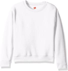 img 2 attached to 👕 Hanes Girls' EcoSmart Graphic Sweatshirt in a Larger Size