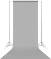 savage seamless paper photography backdrop - #60 focus gray (53 in x 36 ft) for youtube videos, live streaming, interviews, portraits - made in usa logo