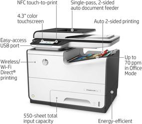 img 3 attached to 🖨️ HP PageWide Pro 577dw: Efficient Wireless & Duplex Color Business Printer (D3Q21A)