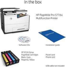 img 1 attached to 🖨️ HP PageWide Pro 577dw: Efficient Wireless & Duplex Color Business Printer (D3Q21A)