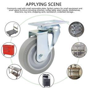 img 1 attached to 🔧 Efficient Casoter Plastic Swivel Caster: High Capacity Solution