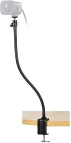 img 4 attached to Logitech StreamCam Stand - 25'' Flexible Arm Clamp Mount Tripod for Brio 4K, C920s, C922x: Enhanced Streaming Experience