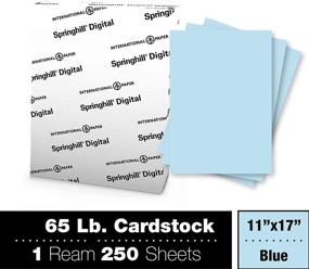 img 3 attached to 📄 Premium Lightweight Cardstock Paper: Springhill 11” x 17” Blue Colored, 67lb Vellum Bristol, 147gsm, 250 Sheets (1 Ream) - Textured Finish Printer Paper - Ideal for Crafting, Printing, and More - 026004R