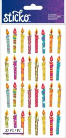 img 1 attached to 🎂 Colorful EK Success Birthday Candle Stickers: Add Fun to Celebrations!