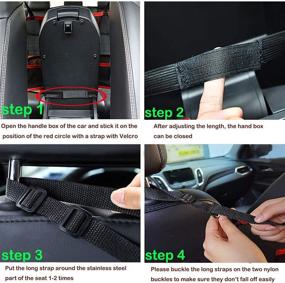 img 1 attached to 🚗 Органайзер заднего сиденья для автомобиля Car Net Pocket Handbag Holder | Сетчатый карман JASSINS для хранения кошельков и документов