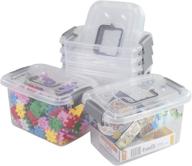 🗂️ organize with ease: joyeen stackable clear plastic storage bins – set of 6 logo