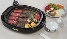 img 3 attached to Dark Brown Zojirushi Gourmet 🍳 Sizzler Electric Griddle, Elite One Size