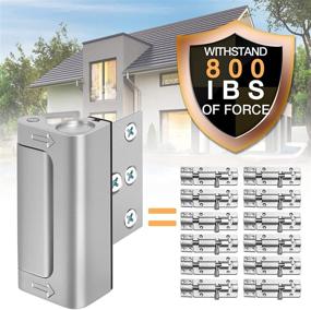 img 2 attached to 🔒 Enhanced Home Security Door Lock Reinforcement for Inward Swinging Doors - Childproof Safety Lock Defender with 3" Stop, Withstands 800 lbs - Night Lock Deadbolt Guard - Defend Your Home (1PC)