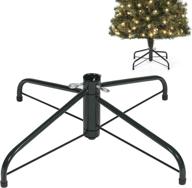 🎄 loxan folding christmas tree stand: replacement base for 4-7 ft trees, green - fits 0.5-1.25 inch pole логотип