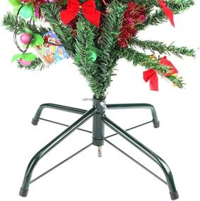img 3 attached to 🎄 Loxan Folding Christmas Tree Stand: Replacement Base for 4-7 Ft Trees, Green - Fits 0.5-1.25 Inch Pole