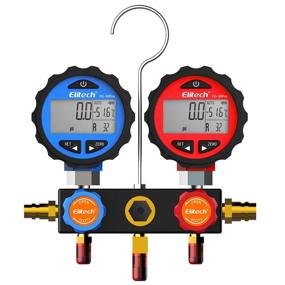 img 3 attached to 🌡️ Elitech DMG-3 AC Manifold Gauge: Accurate Refrigerant Pressure Readings with 2-Way Set and Hoses