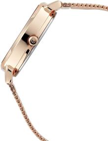 img 2 attached to Пышное женское часы Titan Sparkle с кристаллами Swarovski: многофункциональные, кварцевые, водонепроницаемые, сетчатый ремешок